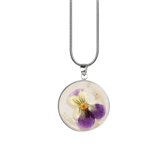 Ashley Jewels Necklaces Birth Month Pressed Flower Keepsake Necklace