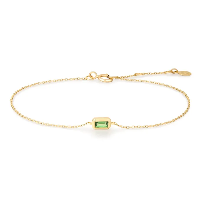 Aurelie Gi Bracelets ASPEN Tsavorite Bezel Bracelet