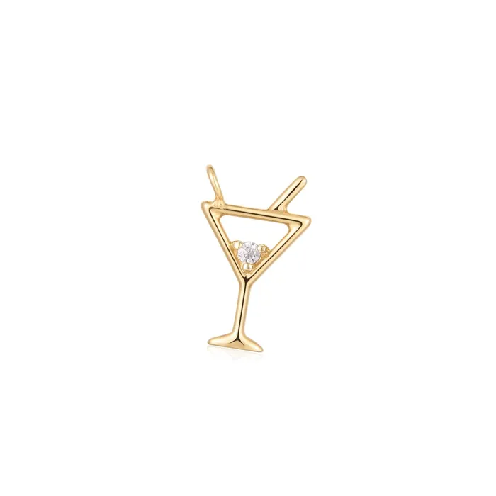 Aurelie Gi Charm Necklaces MARTINI Diamond Martini For Keeps Charm