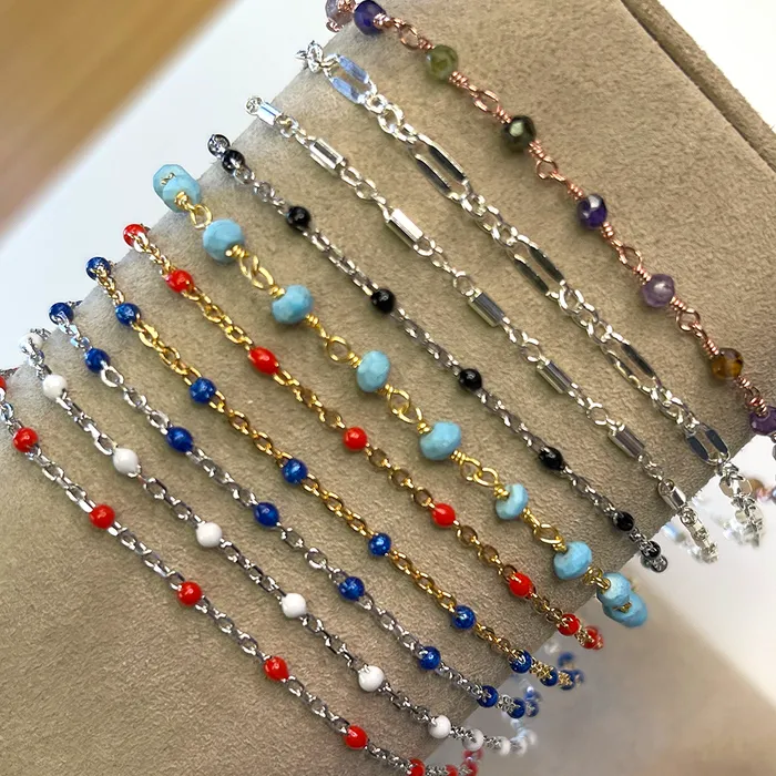 Bracelets Elisa Ilana Turquoise and 18kt Vermeil Bracelet Bracelets Elisa Ilana Turquoise and 18kt Vermeil Bracelet