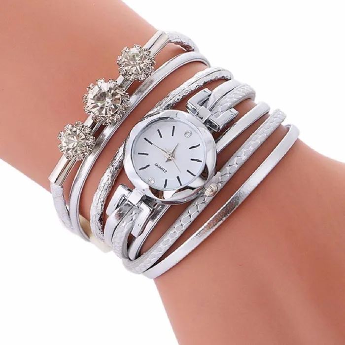 Bracelets Fashion Luxury Rhinestone Leather Bracelet Watch For Women sparklingselections Bracelets Fashion Luxury Rhinestone Leather Bracelet Watch For Women sparklingselections
