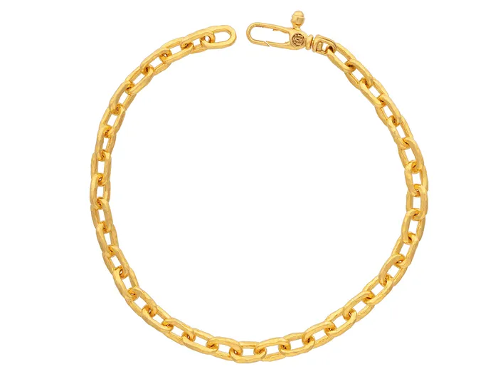 Bracelets GG GOLD TRAD GURHAN Mens Gold Chain Link Bracelet 25x5mm Oval Links Bracelets GG GOLD TRAD GURHAN Mens Gold Chain Link Bracelet 25x5mm Oval Links