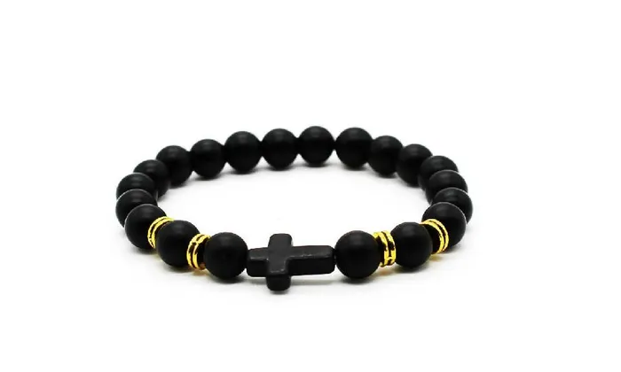 Bracelets sparklingselections Matte Stone Unisex Bracelet For WomenMen Yoga Beads Bracelets Bracelets sparklingselections Matte Stone Unisex Bracelet For WomenMen Yoga Beads Bracelets