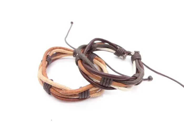 Bracelets sparklingselections New Rope Leather Handmade Bracelet for Men