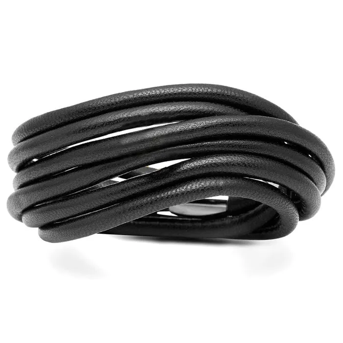 Bracelets STORY by Kranz Ziegler 2 Strand Triple Wrap Black Lambskin Bracelet STORY Bracelets STORY by Kranz Ziegler 2 Strand Triple Wrap Black Lambskin Bracelet STORY