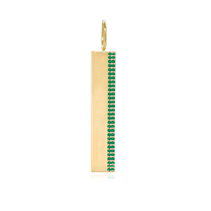 Charm Necklaces Alev Jewelry Side Gemstone Pave Charm
