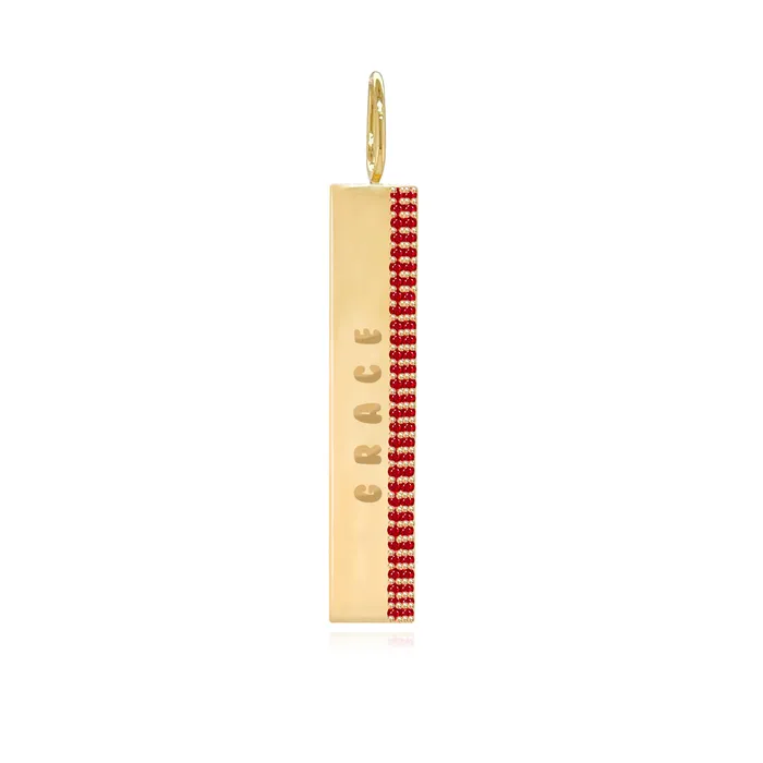 Charm Necklaces Alev Jewelry Side Gemstone Pave Charm