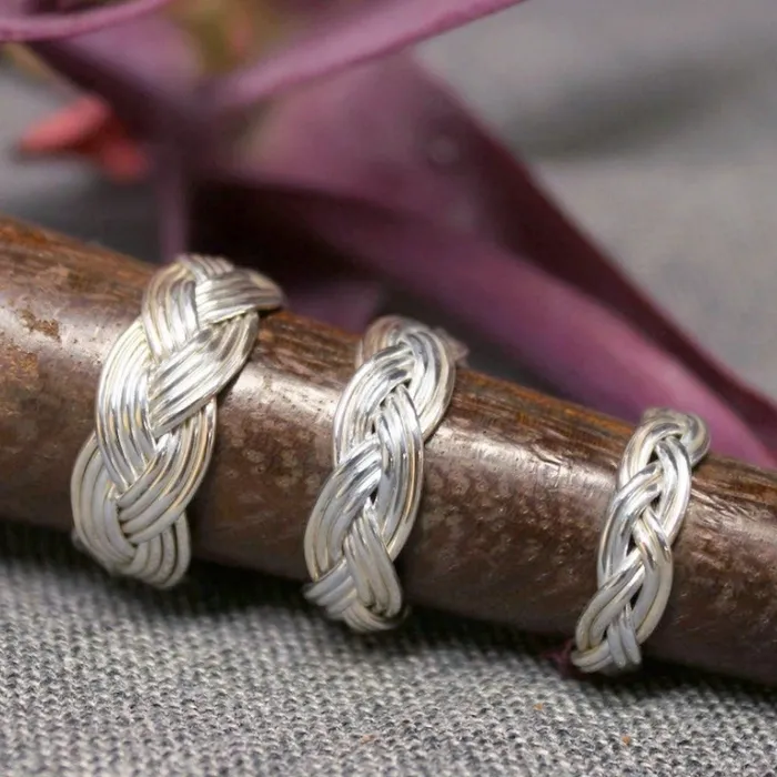 Crucian Gold Rings Turkshead Sterling Silver Ring
