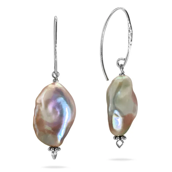 Earrings AAA Freshwater Baroque Pearl Earrings Elisa Ilana