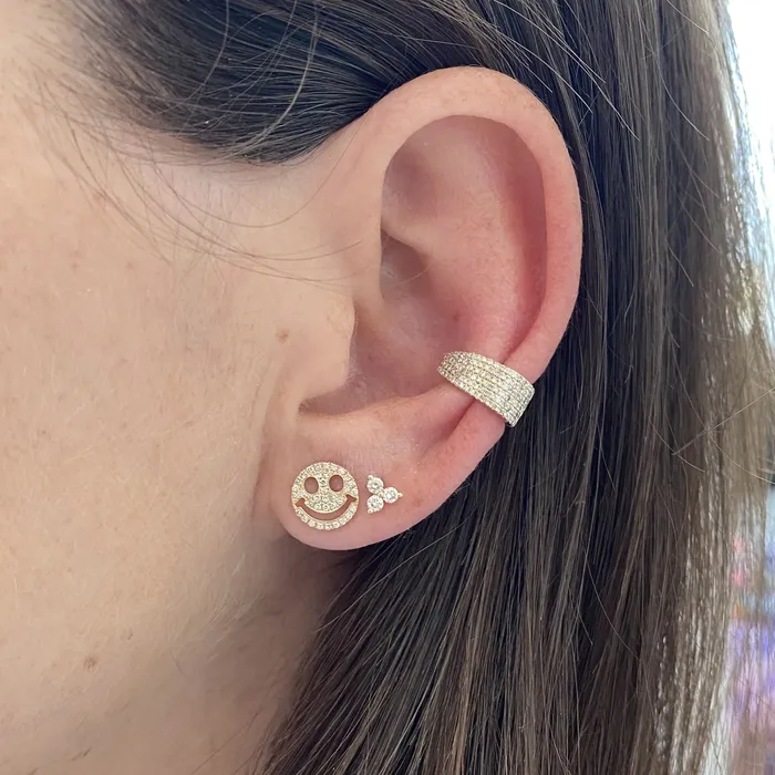 Earrings Alev Collection Trio Diamond Stud Earring