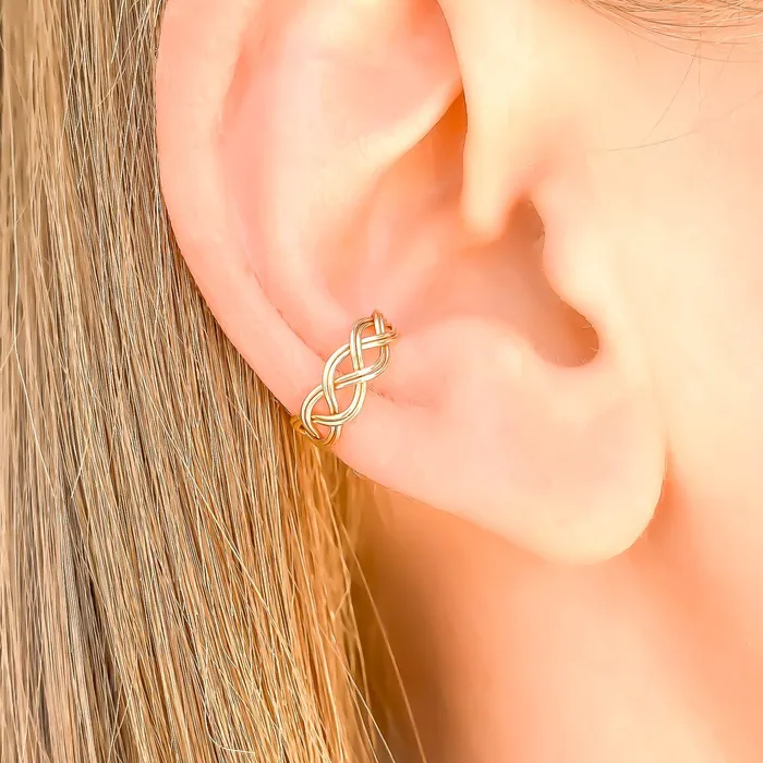 Earrings Braid Conch Ear Cuff Sterling Silver Hoops By Hand Earrings Braid Conch Ear Cuff Sterling Silver Hoops By Hand