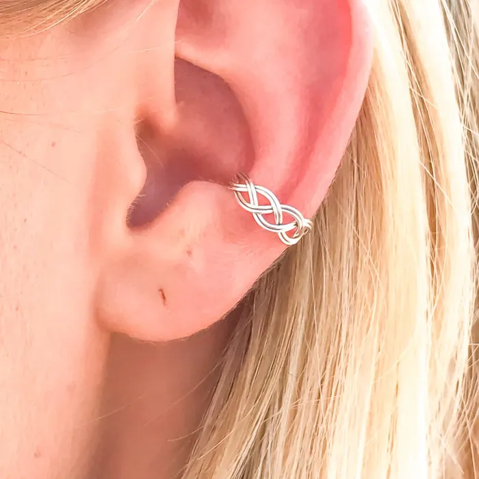 Earrings Braid Conch Ear Cuff Sterling Silver Hoops By Hand Earrings Braid Conch Ear Cuff Sterling Silver Hoops By Hand