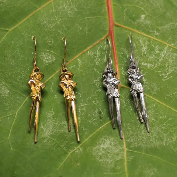 Earrings Crucian Gold Moko Jumbie Earrings