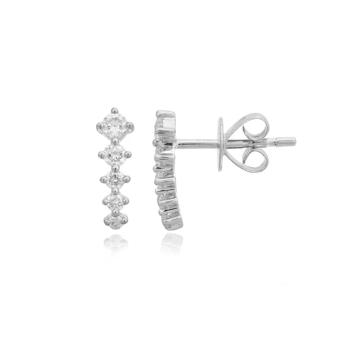 Earrings Five Diamond Climber Earring Alev Collection