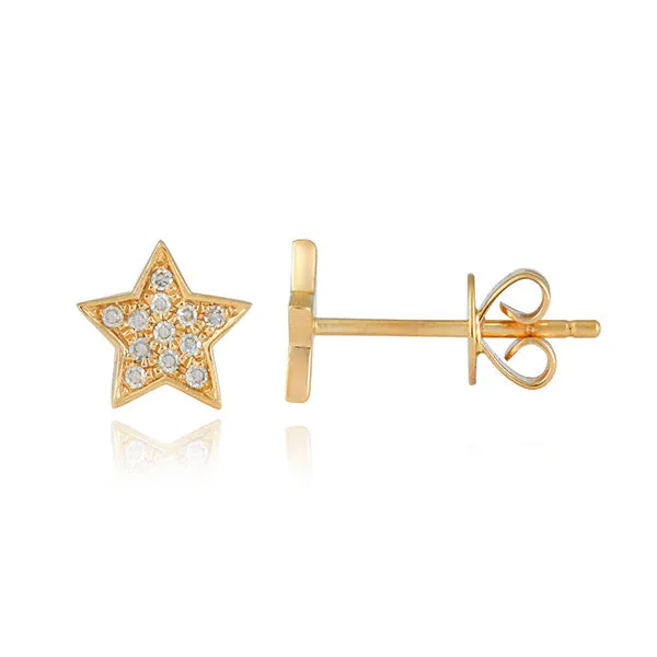 Earrings Mini Pave Star Stud Alev Collection