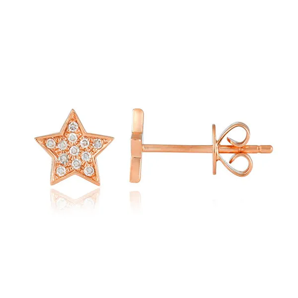 Earrings Mini Pave Star Stud Alev Collection