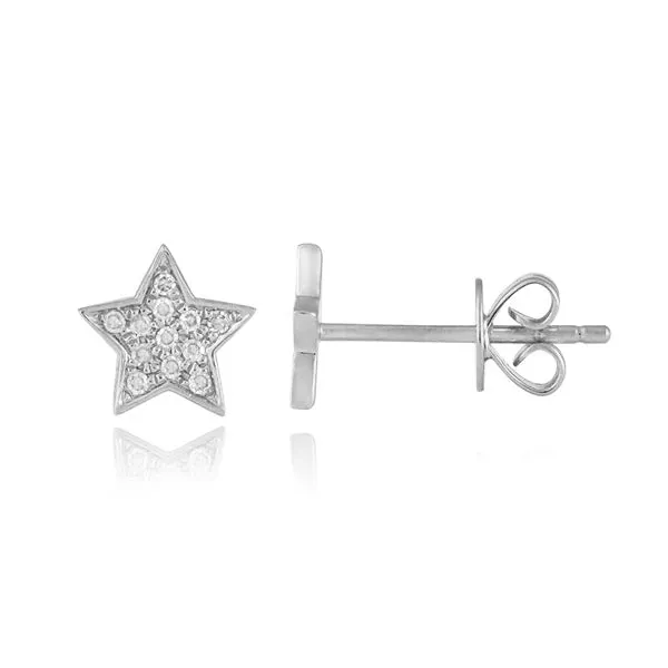 Earrings Mini Pave Star Stud Alev Collection