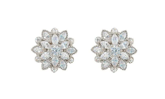 Earrings sparklingselections Winter Snowflake Flower Bridal Earrings
