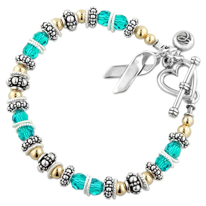 Elisa Ilana Bracelets Elisa Ilana Ovarian Cervical Uterine Cancer Awareness Bracelet343533