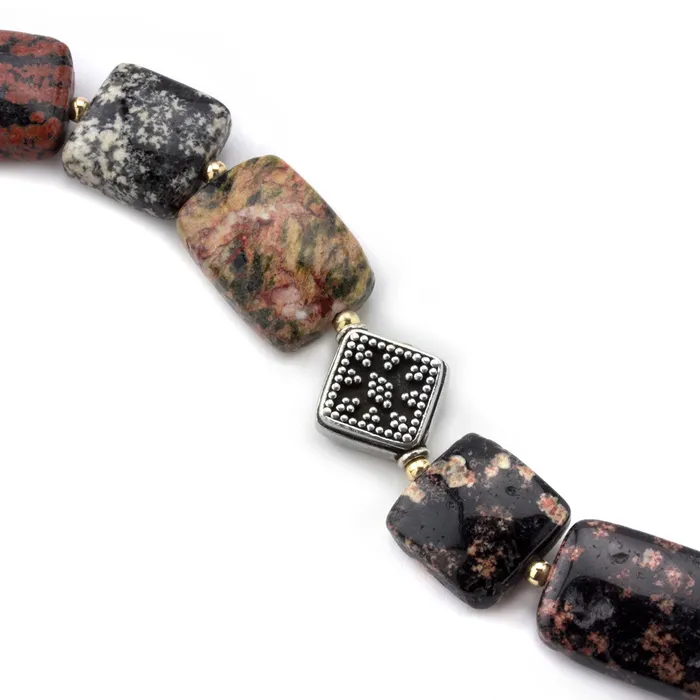 Elisa Ilana Bracelets Lollies Red Snowflake Jasper Bracelet Elisa Ilana Bracelets Lollies Red Snowflake Jasper Bracelet