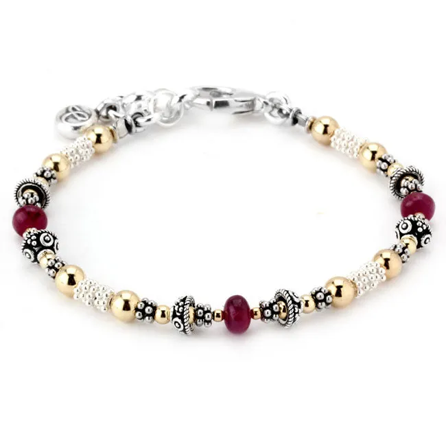 Elisa Ilana Bracelets Ruby Birthstone Bracelet 341955