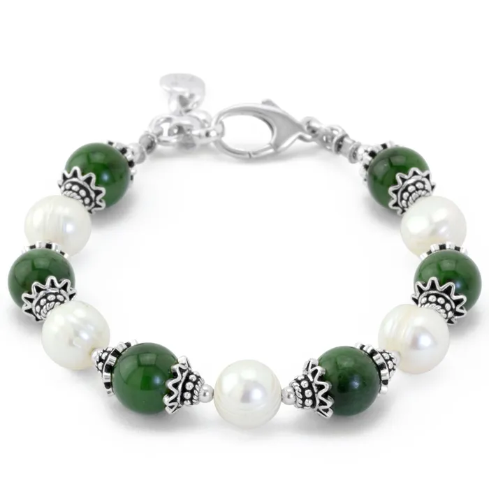 Elisa Ilana Bracelets The Goddess Collection Jade Pearl Bracelet 2