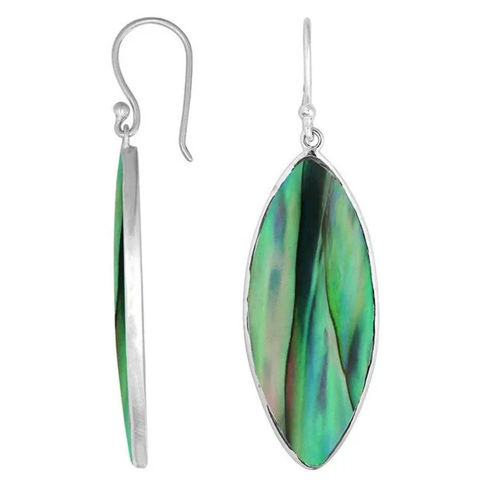 Elisa Ilana Earrings Abalone Shell Ellipse Earrings