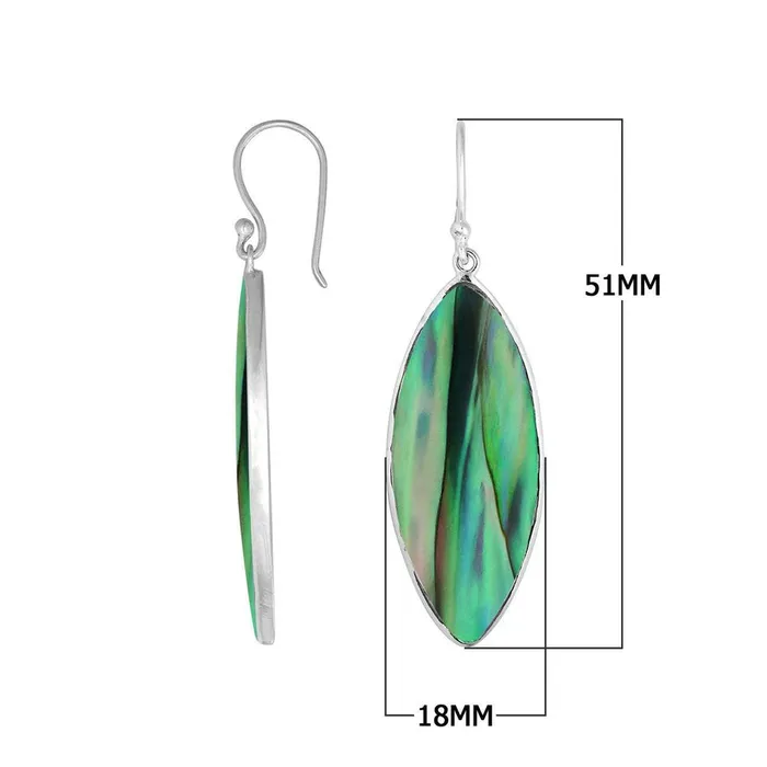 Elisa Ilana Earrings Abalone Shell Ellipse Earrings