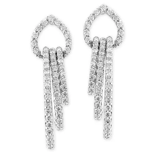 Elisa Ilana Earrings Diamond Triple Teardrop Earrings341315