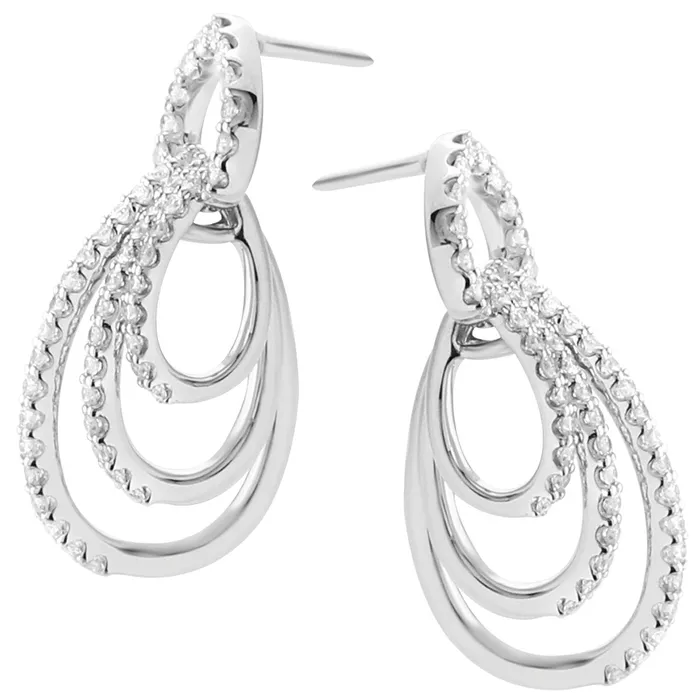 Elisa Ilana Earrings Diamond Triple Teardrop Earrings341315 Elisa Ilana Earrings Diamond Triple Teardrop Earrings341315