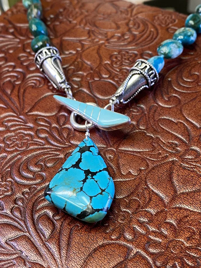 Elisa Ilana Necklaces Chrysocolla Turquoise Necklace