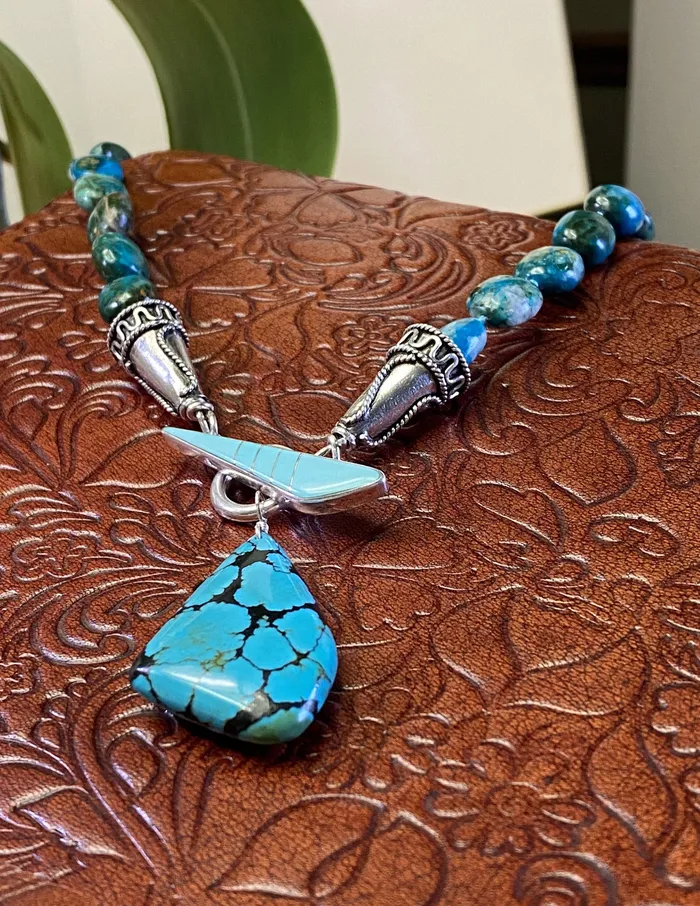 Elisa Ilana Necklaces Chrysocolla Turquoise Necklace