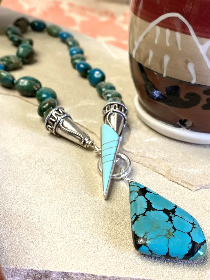 Elisa Ilana Necklaces Chrysocolla Turquoise Necklace