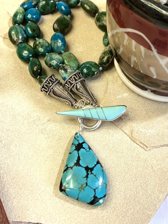Elisa Ilana Necklaces Chrysocolla Turquoise Necklace