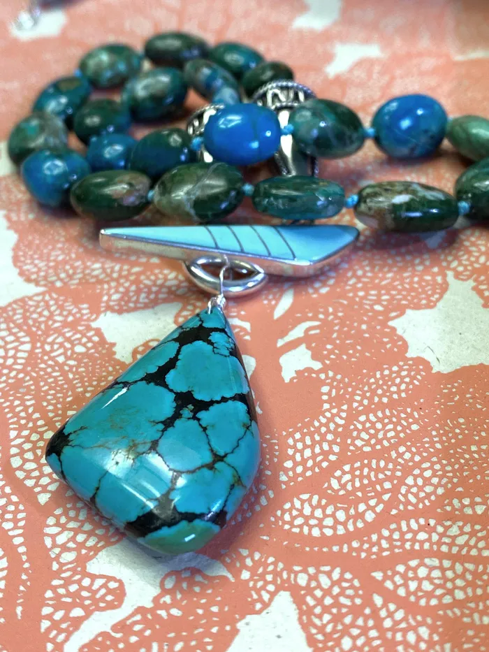 Elisa Ilana Necklaces Chrysocolla Turquoise Necklace