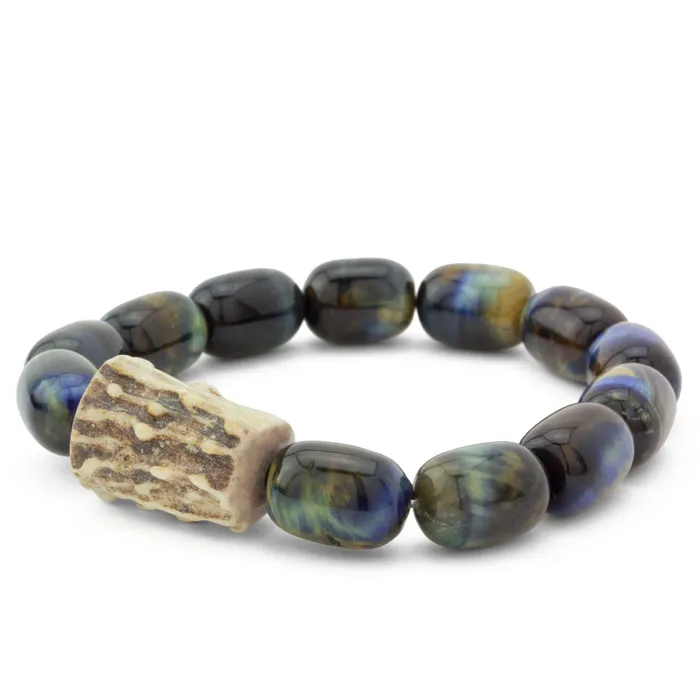 Elisa Ilana Tiger Eye Elk Horn Bracelet Bracelets