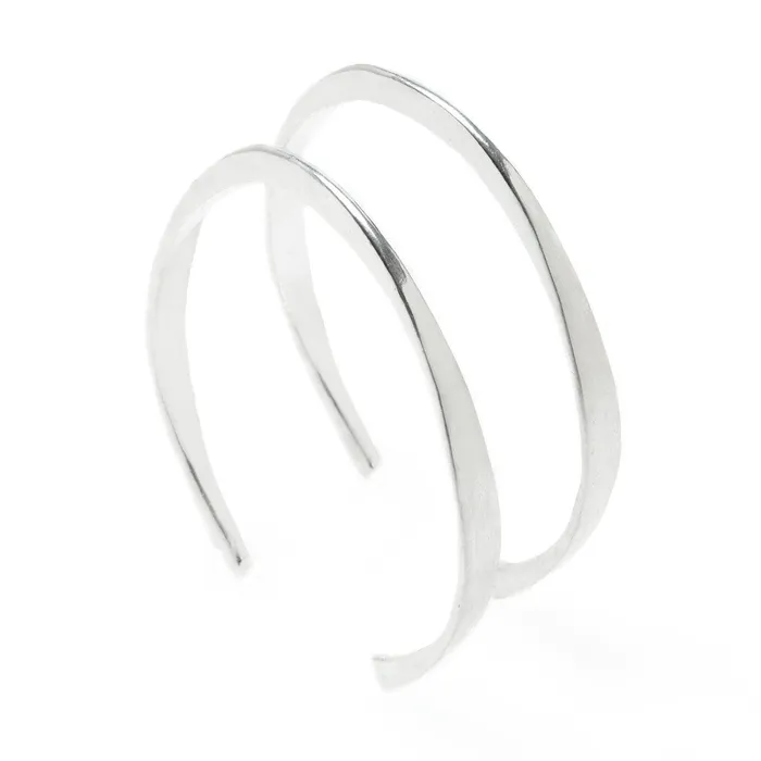 Emily Amey Jewelry Necklaces Pair of Sterling Silver wishbone cuff bracelets