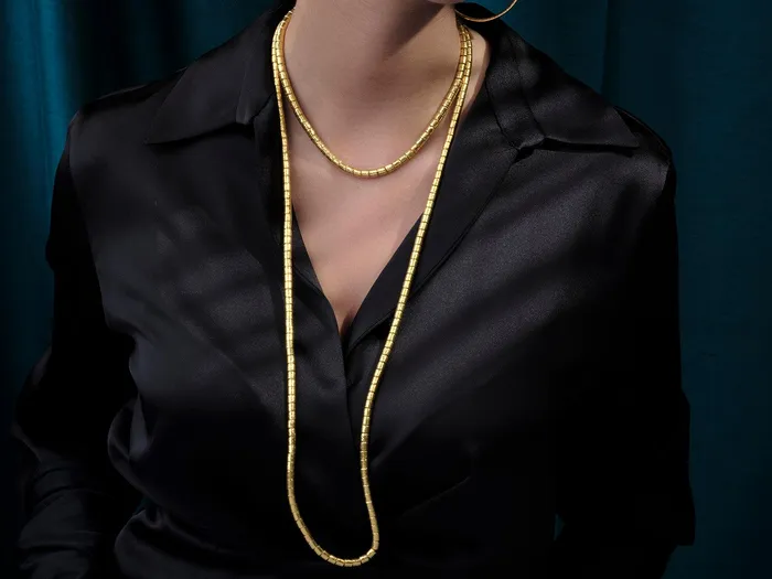 GG GOLD COR Necklaces GURHAN Vertigo Gold SingleStrand Beaded Short Necklace 55mm Hammered Beads GG GOLD COR Necklaces GURHAN Vertigo Gold SingleStrand Beaded Short Necklace 55mm Hammered Beads