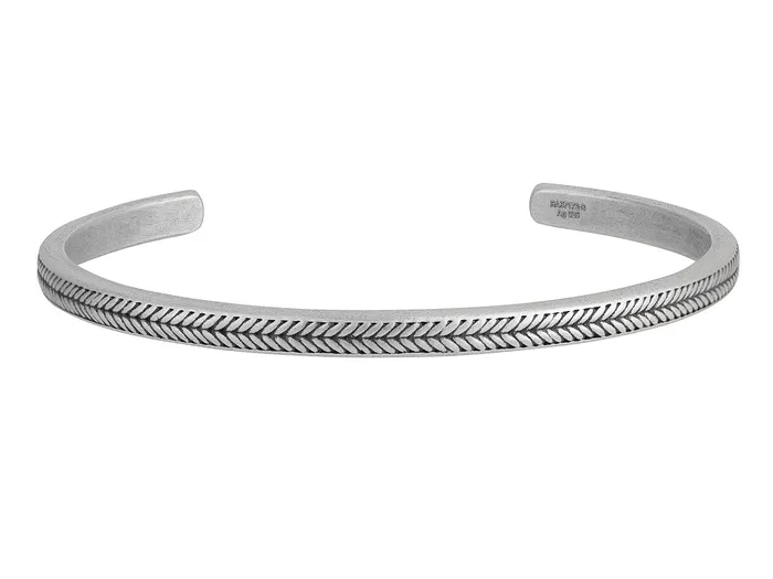 GG SILVER CLS Bracelets GURHAN Mens Sterling Silver Cuff Bracelet Chevron 45mm Wide GG SILVER CLS Bracelets GURHAN Mens Sterling Silver Cuff Bracelet Chevron 45mm Wide