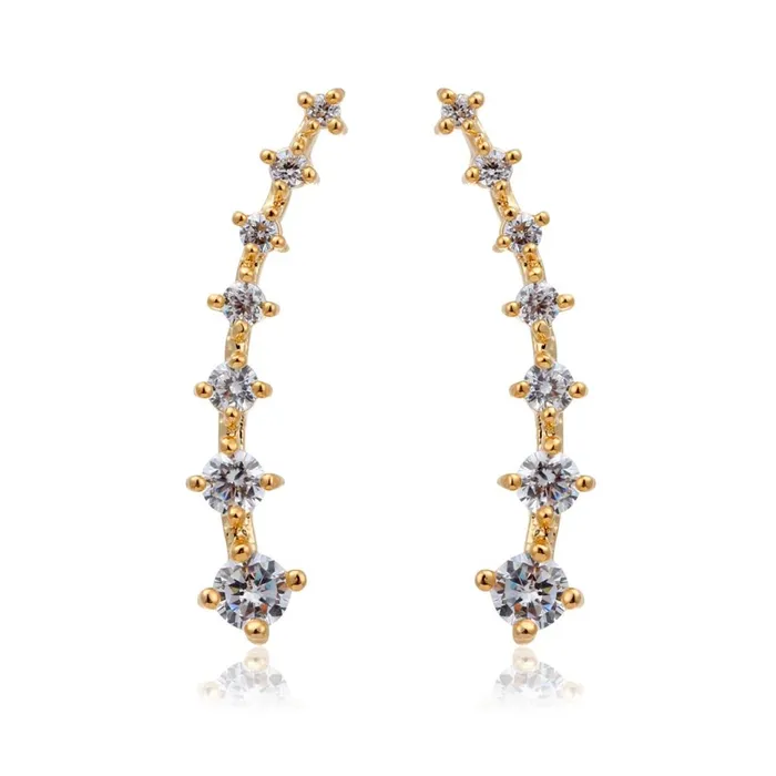 Gold Color Meteor Star Stud Earrings For Women sparklingselections Earrings Gold Color Meteor Star Stud Earrings For Women sparklingselections Earrings