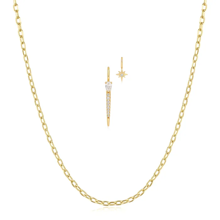 Gold Sparkle Pop Charms Necklace Set Ania Haie Necklaces