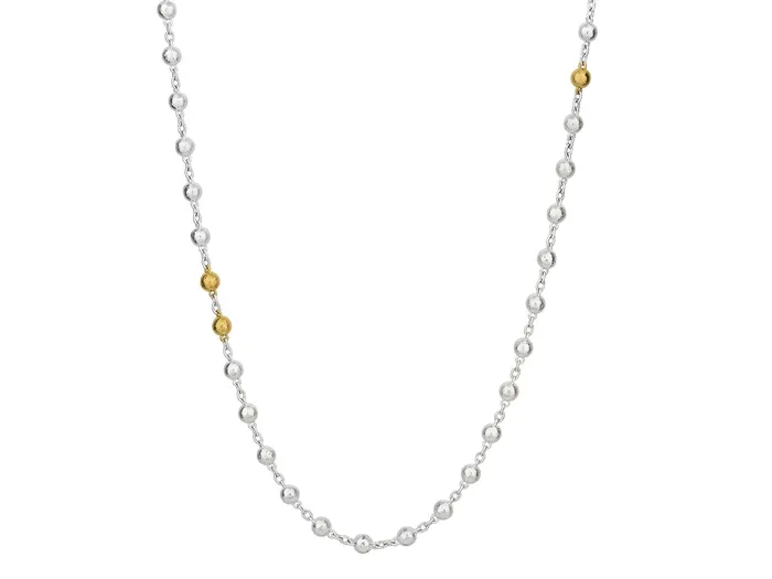 GURHAN Mens Sterling Silver Link Short Necklace 6mm Balls GG SILVER NEW Necklaces GURHAN Mens Sterling Silver Link Short Necklace 6mm Balls GG SILVER NEW Necklaces