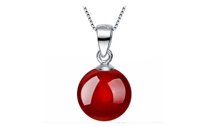 Jewelry Red Ball Necklace Pendants Fashion Natural Stone Pendants For Women Sparkling Selections Necklaces Jewelry Red Ball Necklace Pendants Fashion Natural Stone Pendants For Women Sparkling Selections Necklaces