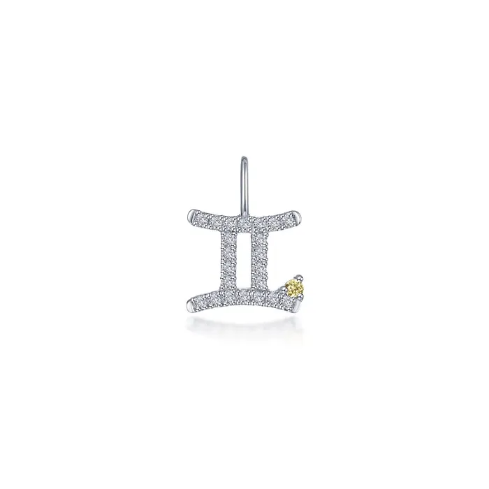 Lafonn Charm Necklaces Gemini Zodiac Charm Pendant