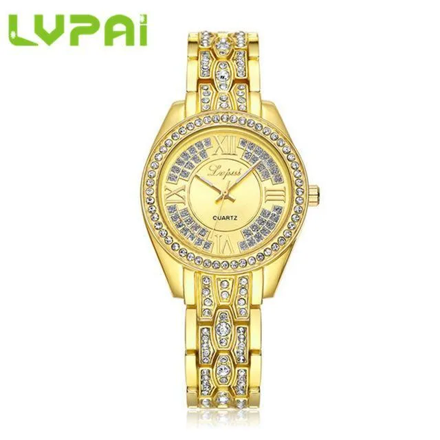 LVPAI Women Watch Rhinestone Bling Crystal Analog Quartz Wristwatch Watch Y7815 sparklingselections Watches