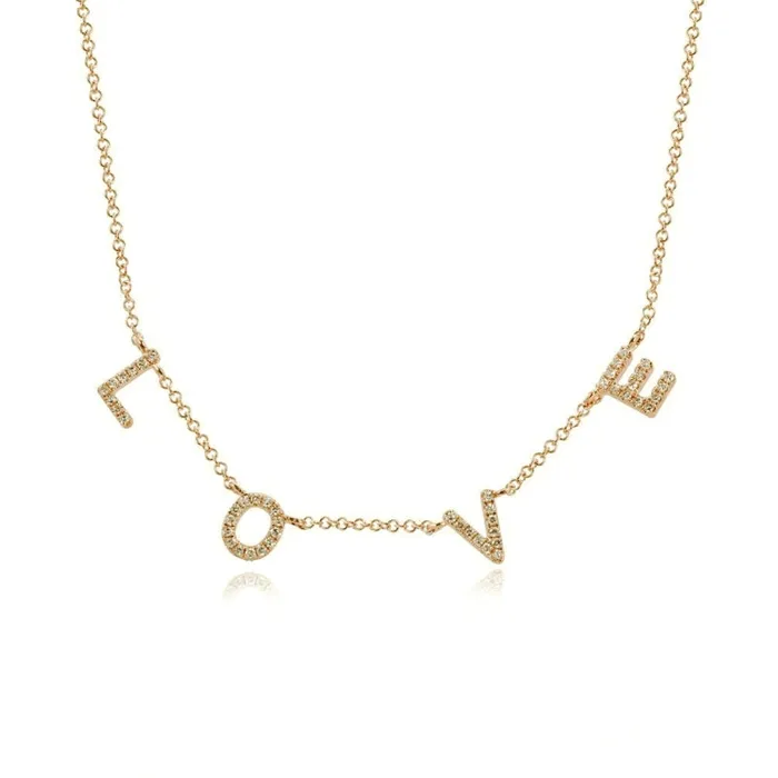 Necklaces Dangling Love Necklace Alev Collection