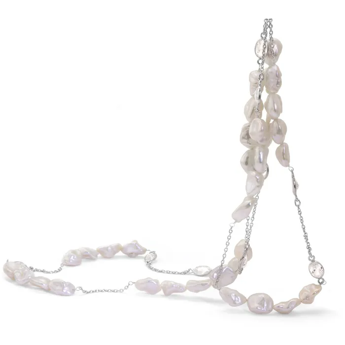 Necklaces Elisa Ilana Keshi Pearl Necklace Strand