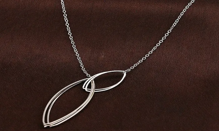 Necklaces Fashion Geometric Oval Pendant Necklace sparklingselections Necklaces Fashion Geometric Oval Pendant Necklace sparklingselections