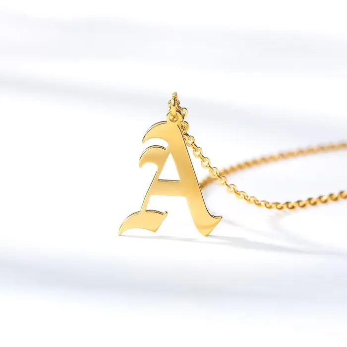 Necklaces Gold Color Initial Pendant Old English Letter Jewelry Alphabe Necklace A B C D E F G H I J K L M N O P Q R S T U V W X Y Z sparklingselections Necklaces Gold Color Initial Pendant Old English Letter Jewelry Alphabe Necklace A B C D E F G H I J K L M N O P Q R S T U V W X Y Z sparklingselections