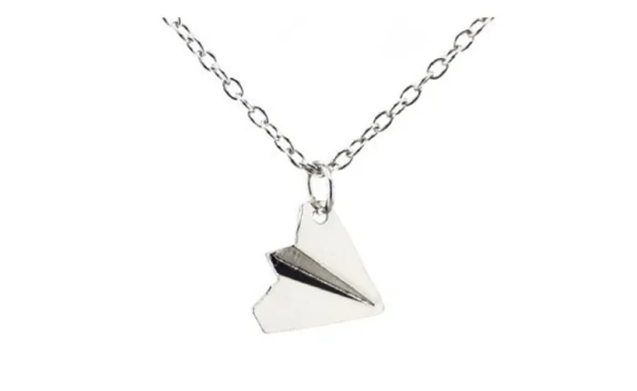 Necklaces Silver Plated Airplane Pendant Chain Unisex Fashion Necklace sparklingselections Necklaces Silver Plated Airplane Pendant Chain Unisex Fashion Necklace sparklingselections